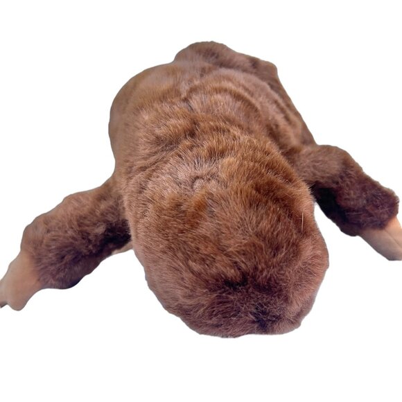 Hosung Brown Chimpanzee Plush Puppet With Flocked Face 12" Soft  Collectible - Picture 7 of 11